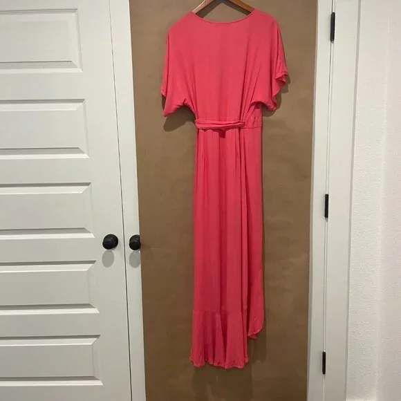 Young Fabulous & Broke High-Low Ruffle Wrap Dress Size XS - Picture 8 of 8